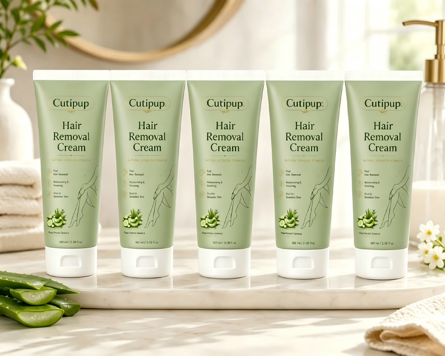 Cutipup Natural Gentle Hair Removal Cream | For Women & Men, Sensitive Skin
