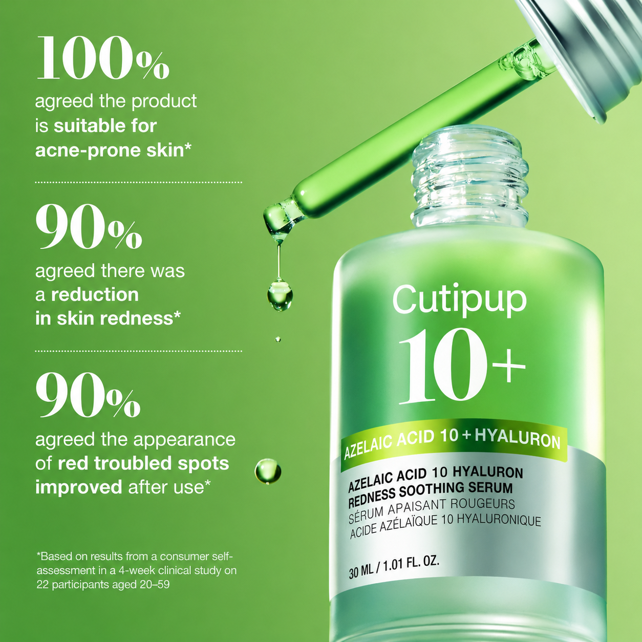 AZELAIC ACID 10 HYALURON REDNESS SOOTHING SERUM