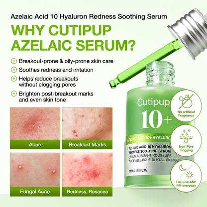 AZELAIC ACID 10 HYALURON REDNESS SOOTHING SERUM