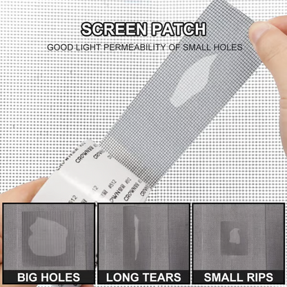 🔥Window Screen Repair Tape, Adhesive Gray Screen Repair Strip