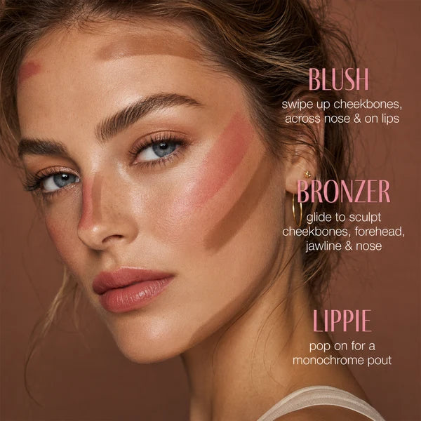 Double-Ended Blush & Bronzer Stick + Free Brush