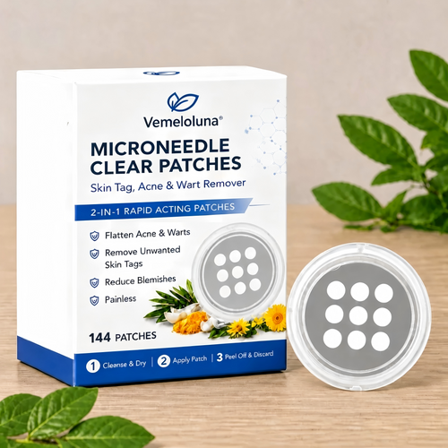 ✨Microneedle Clear Patches🍀|All-in-One Transparent Microneedle Patches for Blemishes, Moles, Warts, Acne & Skin Imperfections