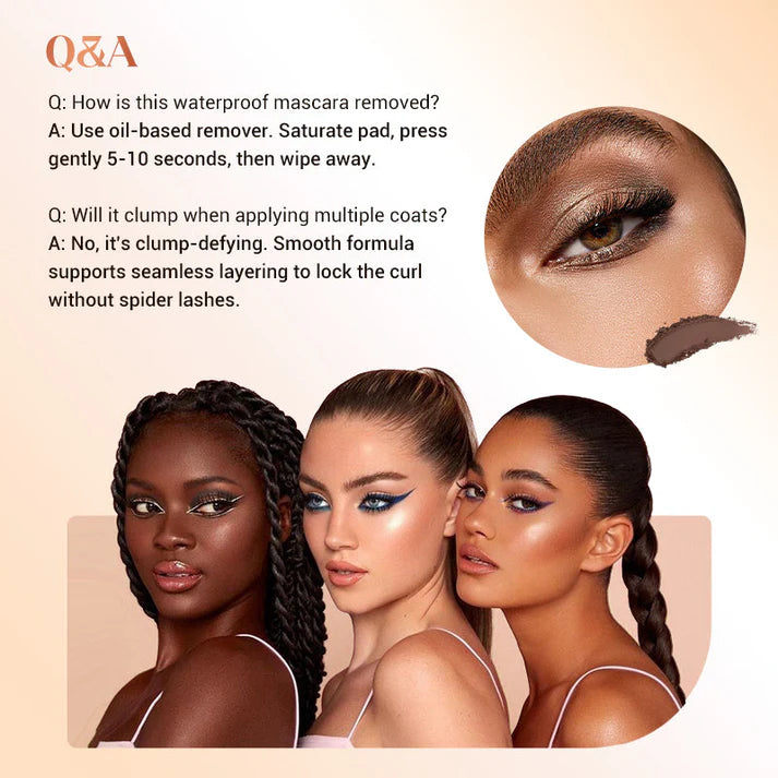 🥳2026 HOT SALE🥳💞50K+ SOLD!👁️✨Waterproof Fibre Mascara💧 – Volume & Length without Clumping for Dramatic Moments💖💃