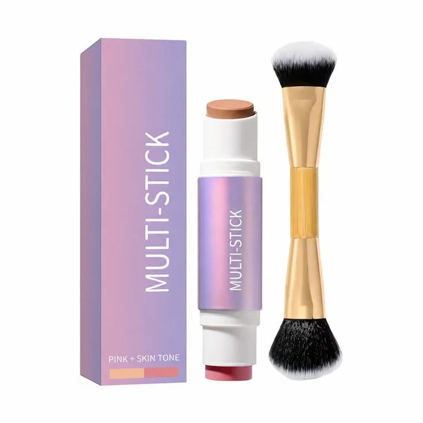 Double-Ended Blush & Bronzer Stick + Free Brush